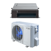 ACiQ Platinum 12,000 BTU 25 SEER Single Zone Concealed Duct Mini Split System w/ Extreme Heat